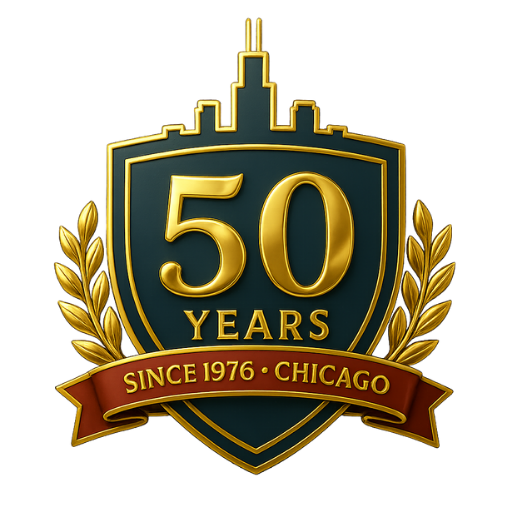 50 Years Since 1976 - Chicago Trust Badge