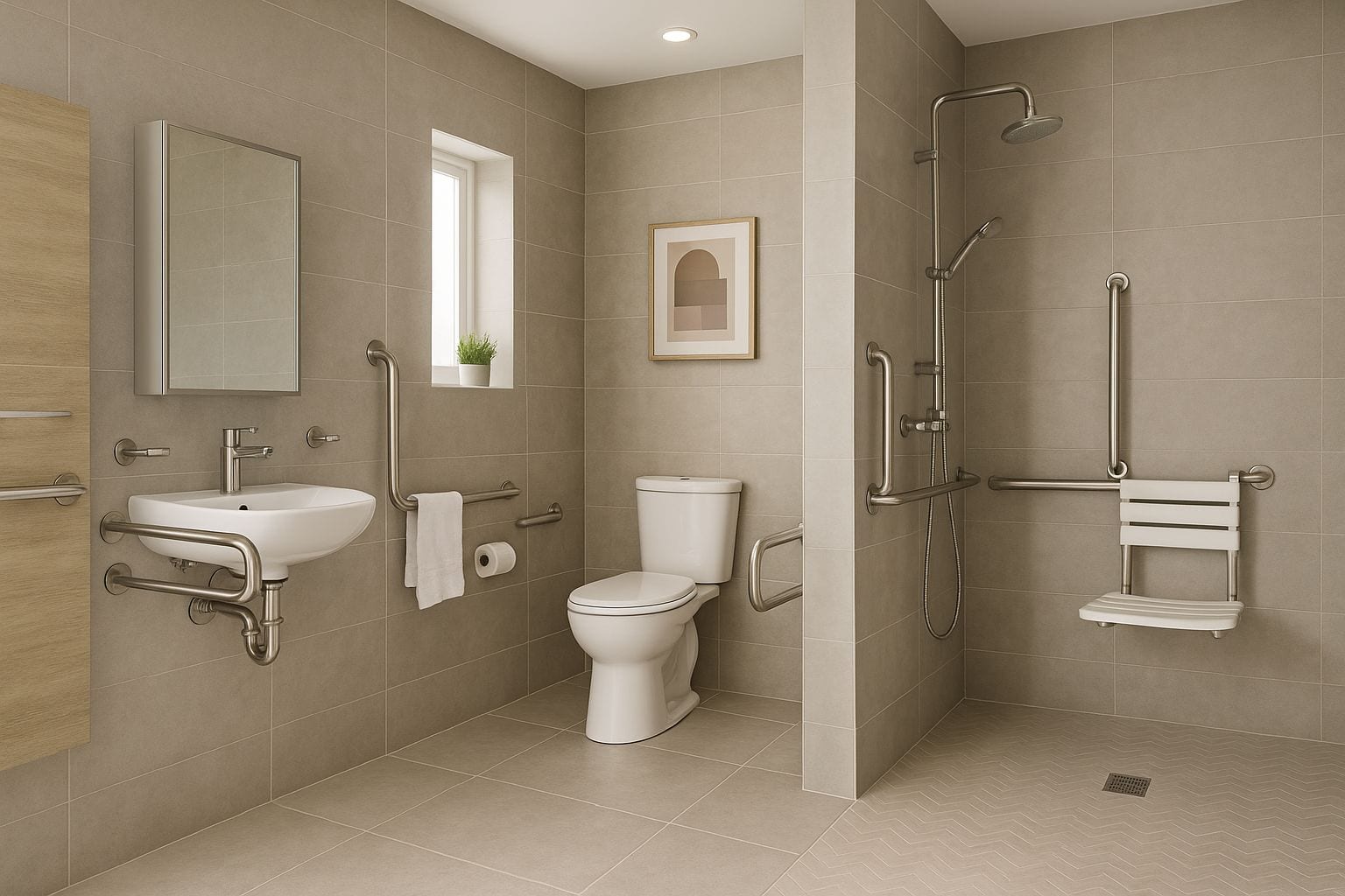Featured image for Ideas for Senior Accessible Bathroom Renovations