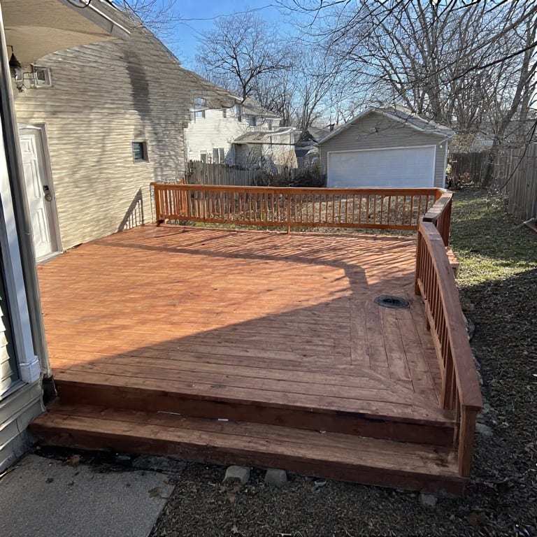 Deck permits and compliance handled by Budget Construction Company