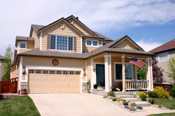 Chicago house exterior with replacement siding